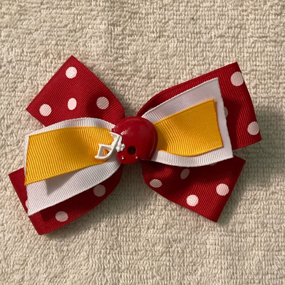 Kansas City Chiefs Hair Bow